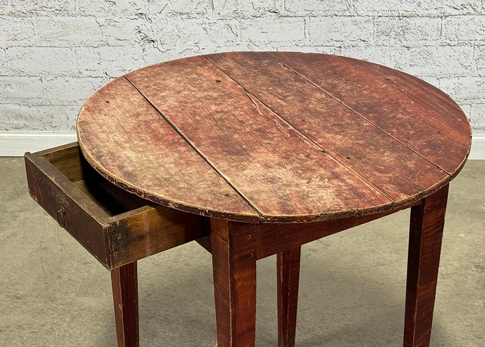 Original Paint Fruitwood Side Table
