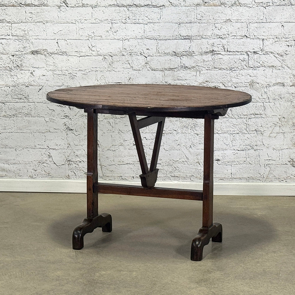 Pine Top Oak Base Vineyard Table c.1860