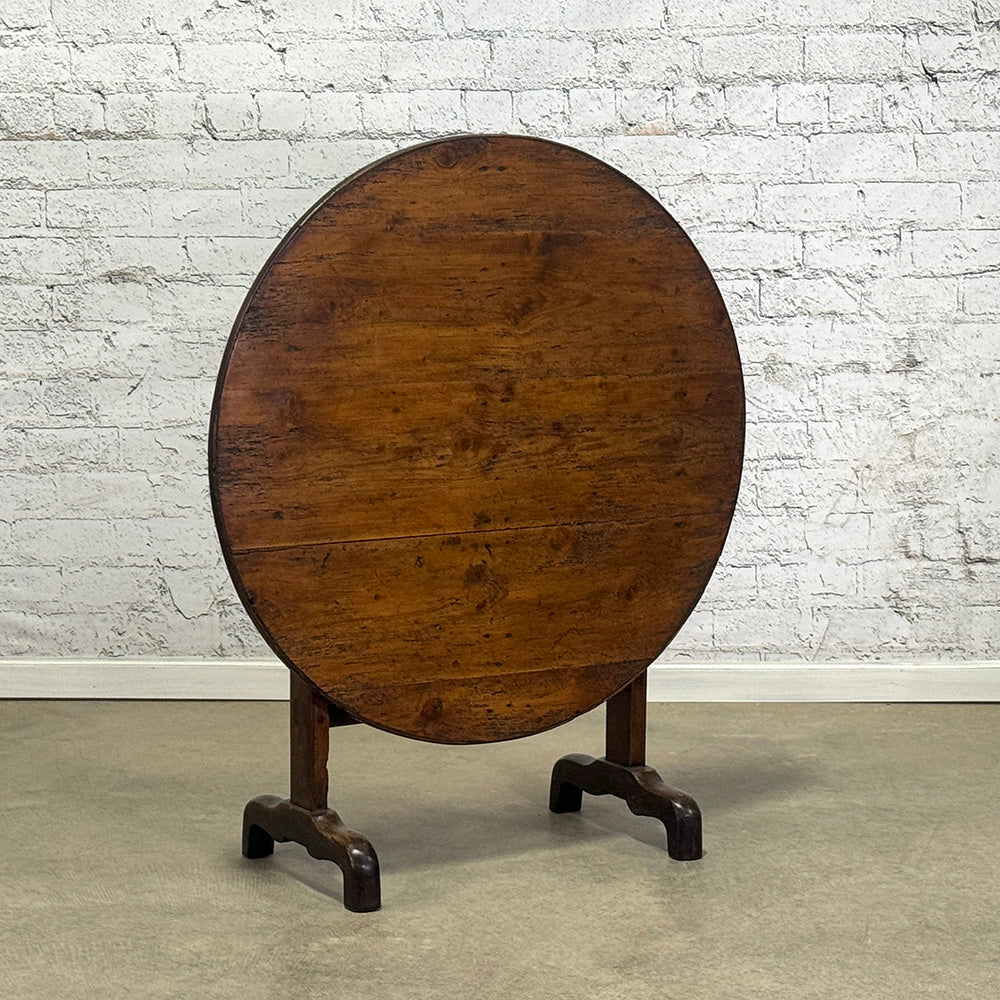 Pine Top Oak Base Vineyard Table c.1860