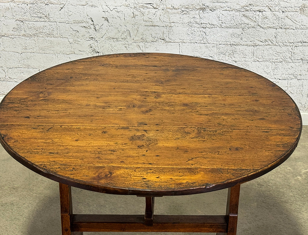 Pine Top Oak Base Vineyard Table c.1860