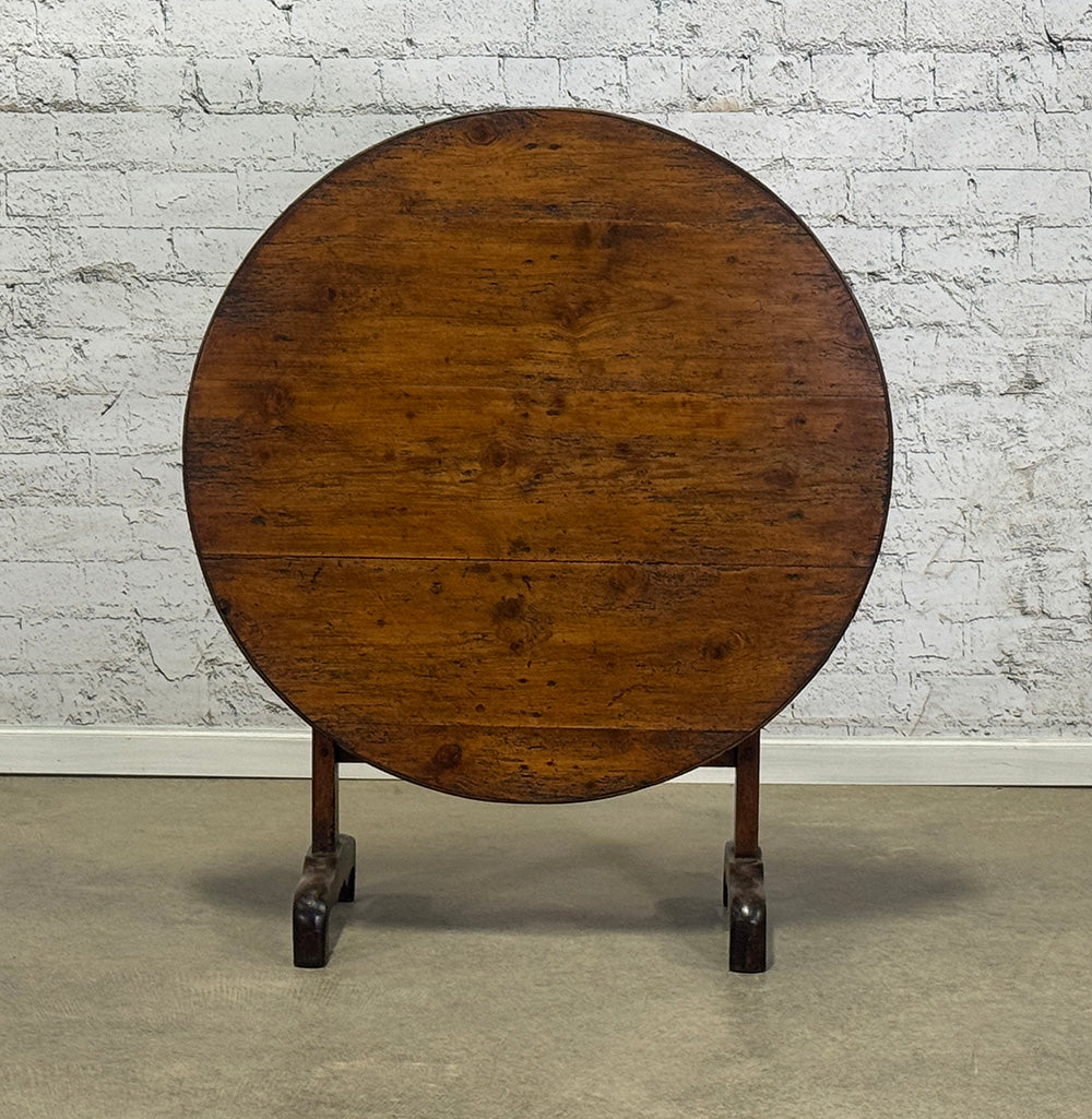 Pine Top Oak Base Vineyard Table c.1860
