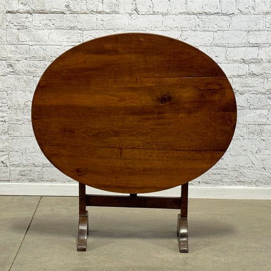 Oval Fruitwood Vineyard Table c. 1860