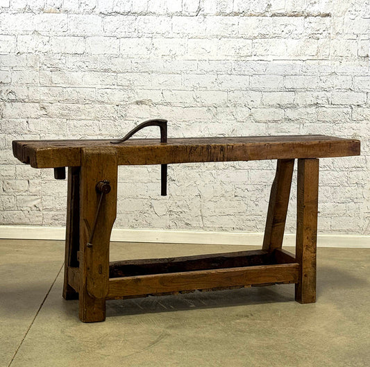 Antiue French Carpenter's Workbench c.1870