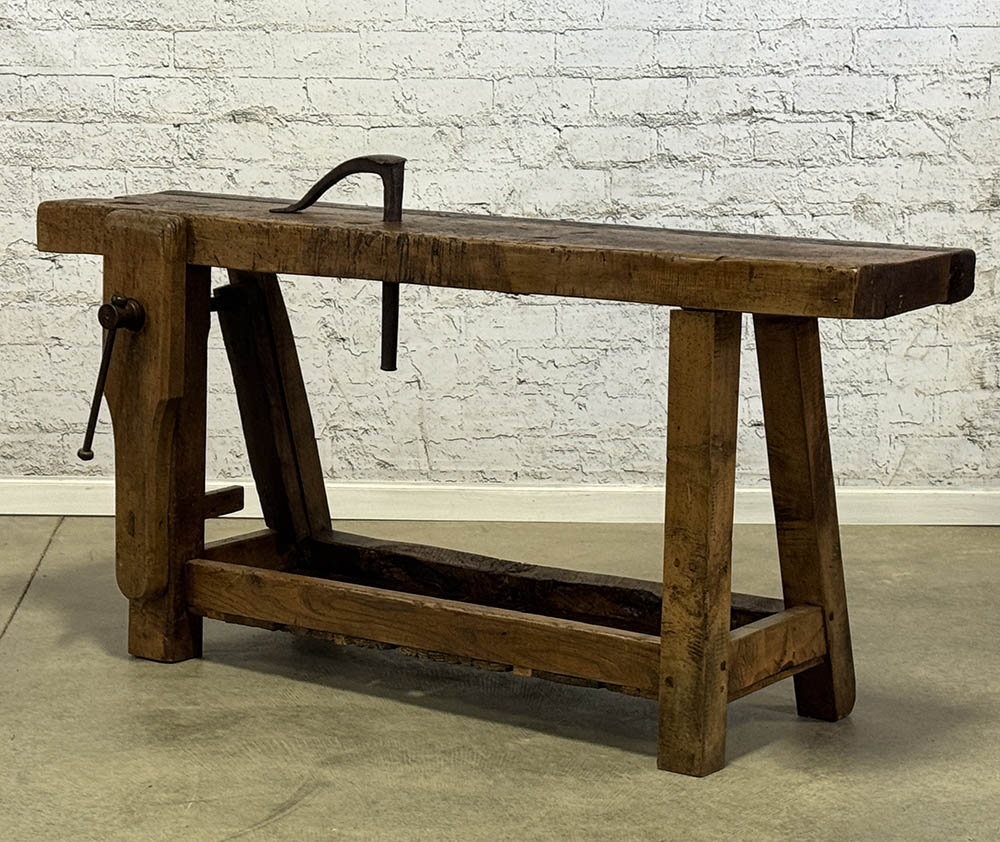 Antiue French Carpenter's Workbench c.1870