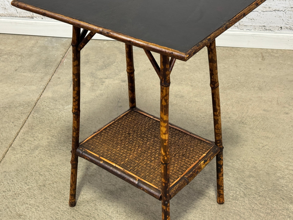 Antique Bamboo Side Table