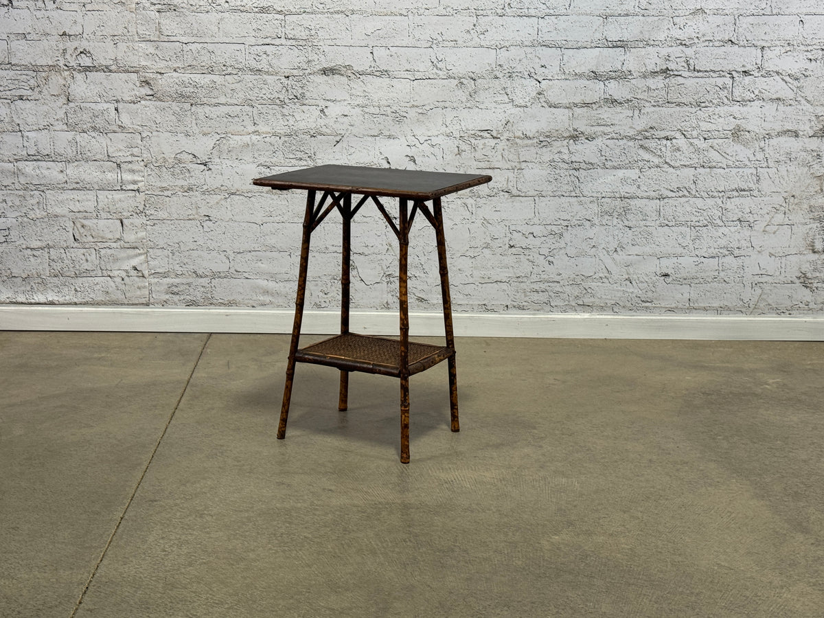 Antique Bamboo Side Table