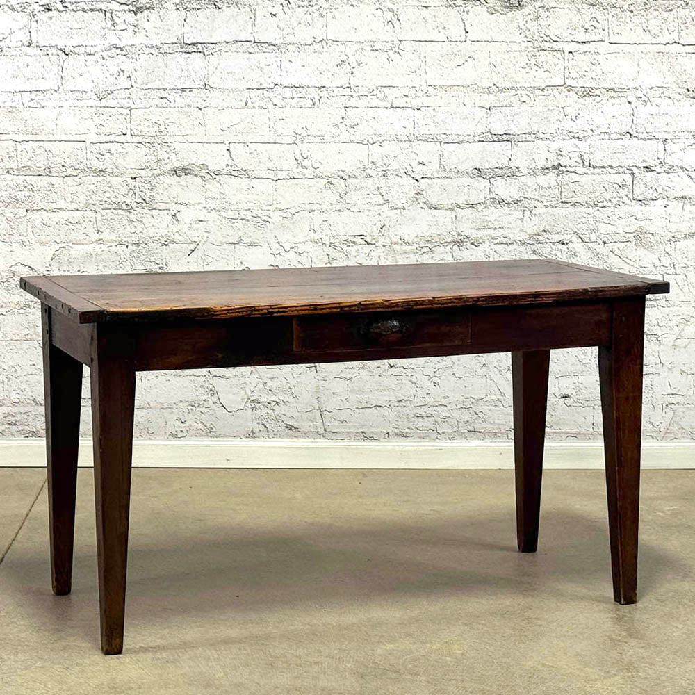 Antique Pine and Oak Server with Drawer