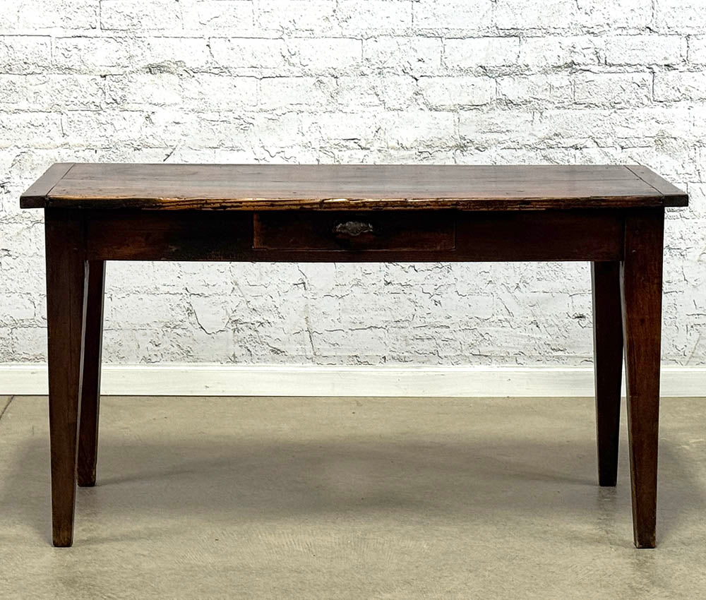 Antique Pine and Oak Server with Drawer