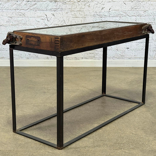 Industrial Crate Side Table