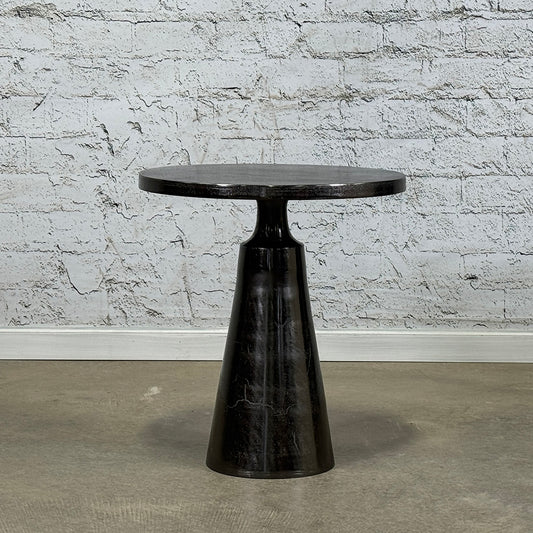 Black Nickel Finish Side Table