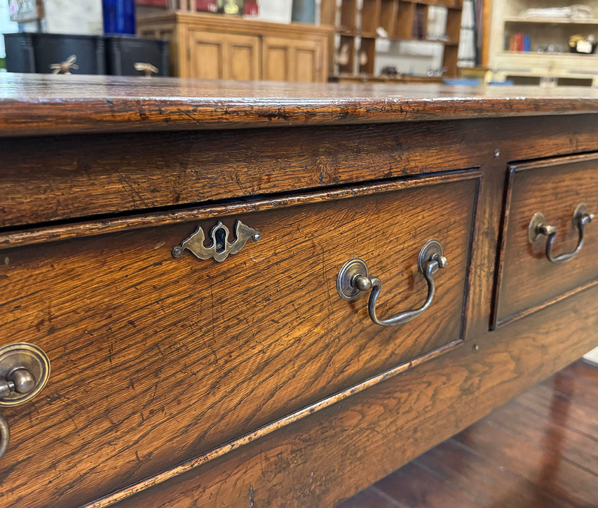 Oak 3-Drawer Potboard Server