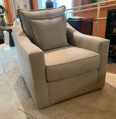 Derby 34" Upholstered Swivel Chair