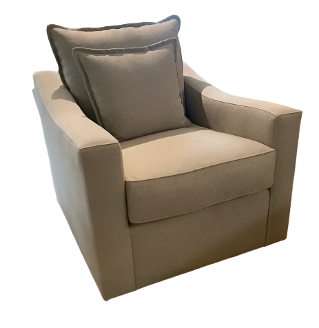 Derby 34" Upholstered Swivel Chair