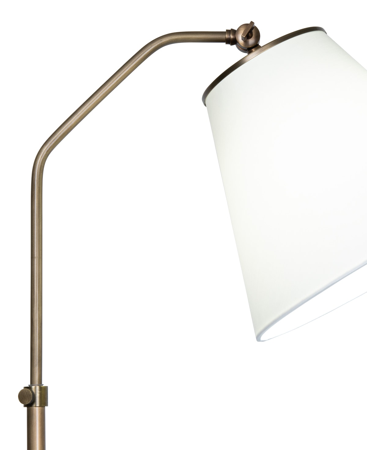 Brass Finish Adjustable Floor Lamp