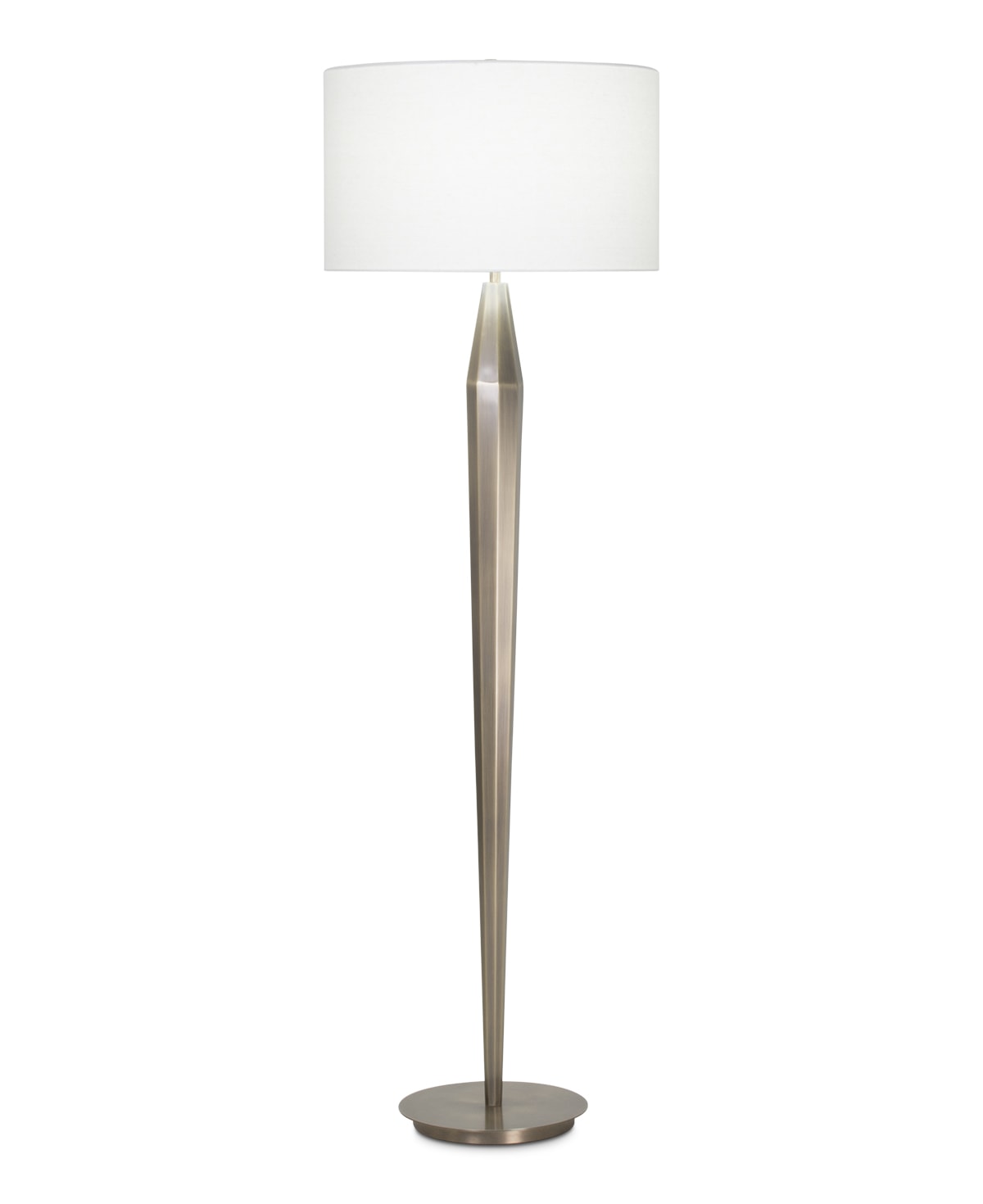 Art Deco Brass Base Finish Floor Lamp