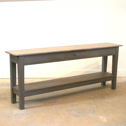Narrow French Server with Potboard & Drawer