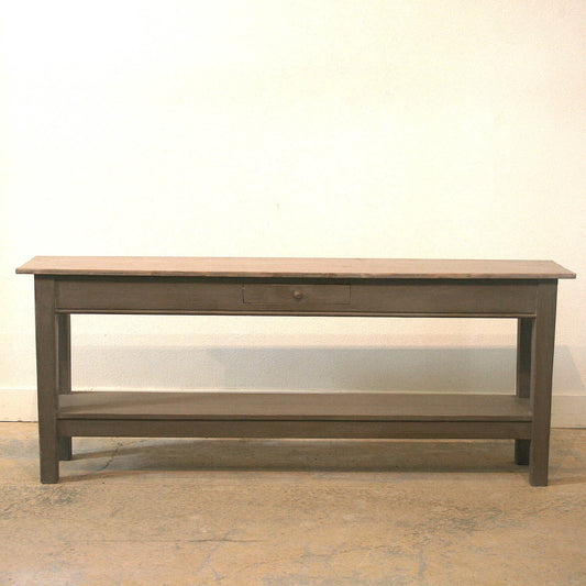 Narrow French Server with Potboard & Drawer