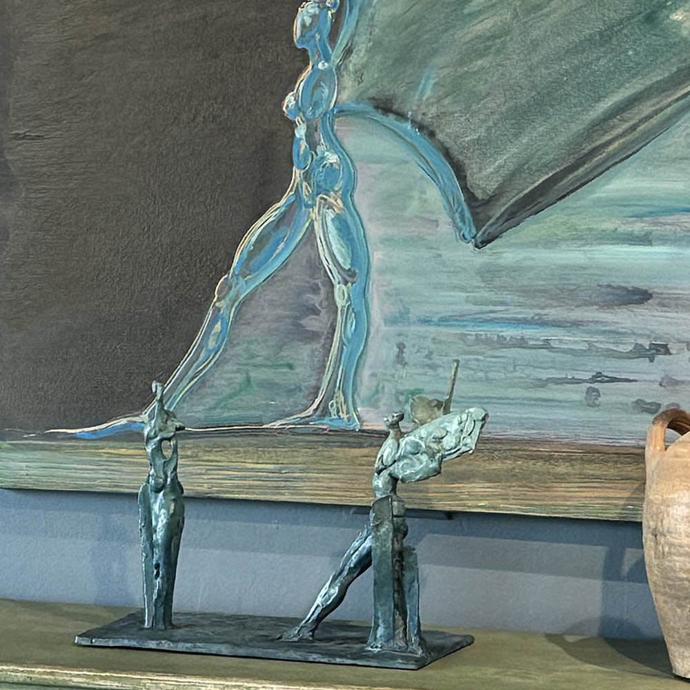 Wings Bronze Sculpture - Double  (04)