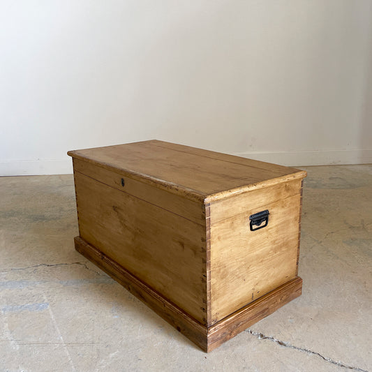 Antique English Pine Bed Box