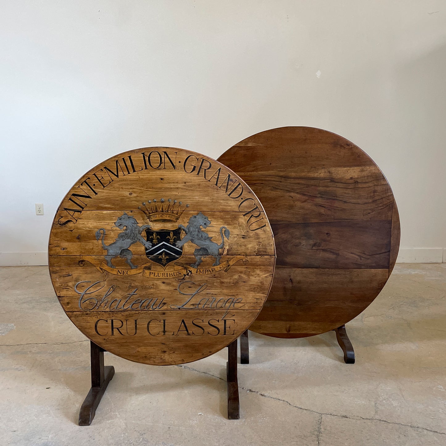 Antique French Walnut Vendage table