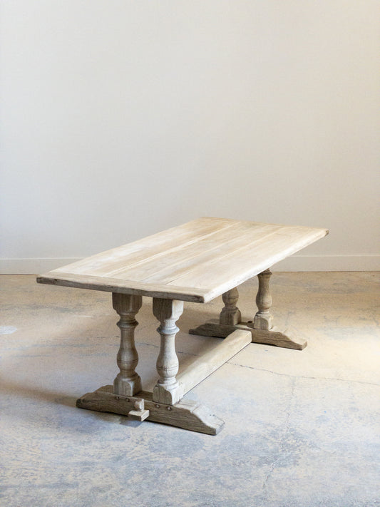 Antique Double Trestle Table