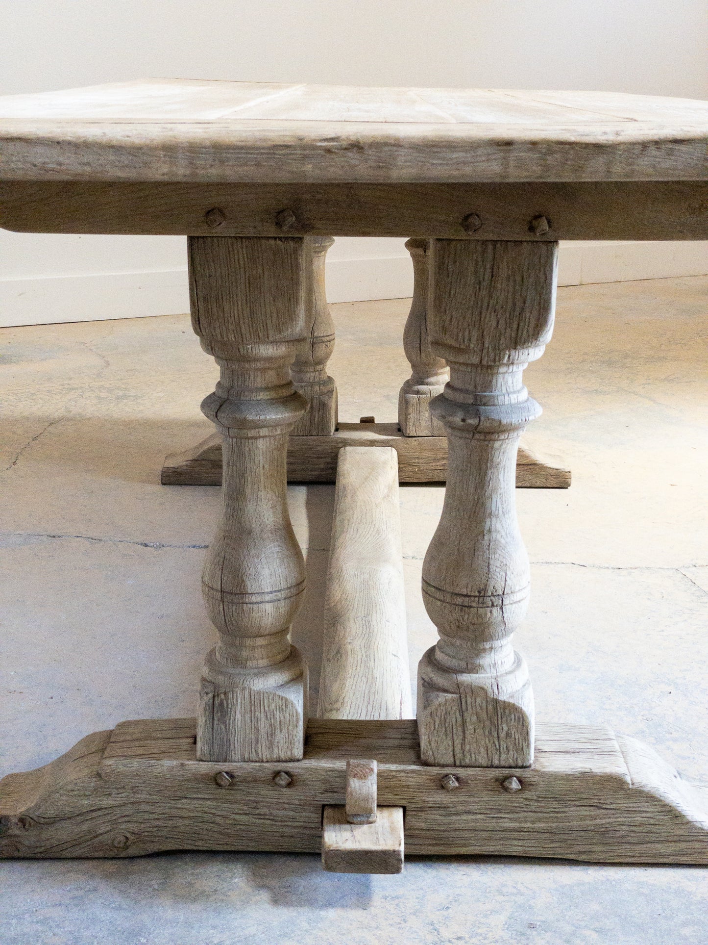 Antique Double Trestle Table