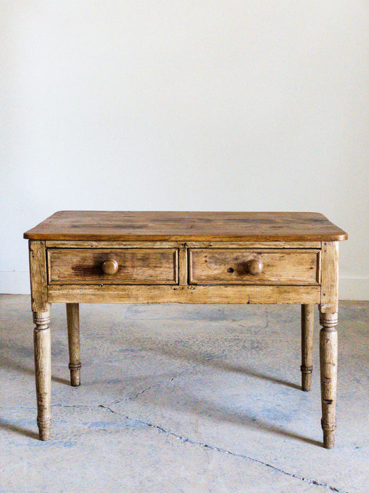 Antique 2 Drawer Side Table