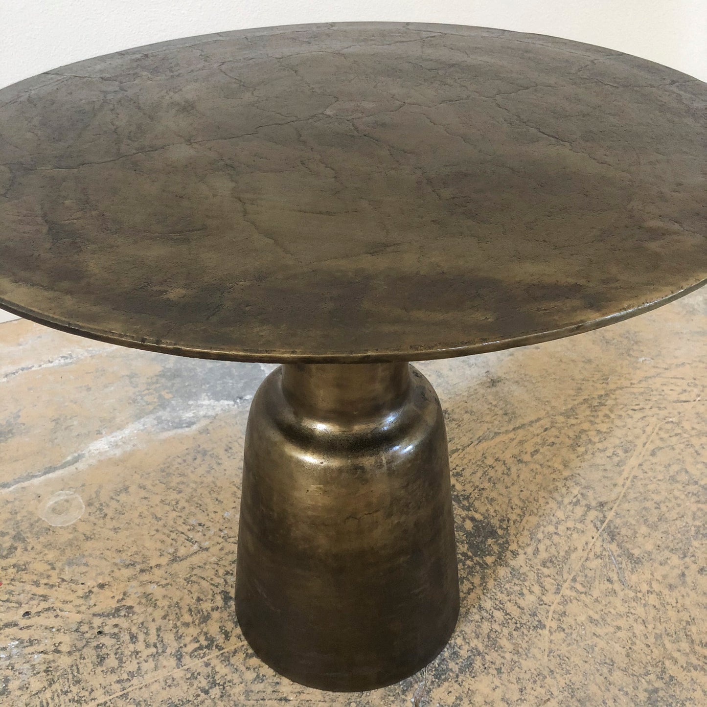 Faux Brass Side Table